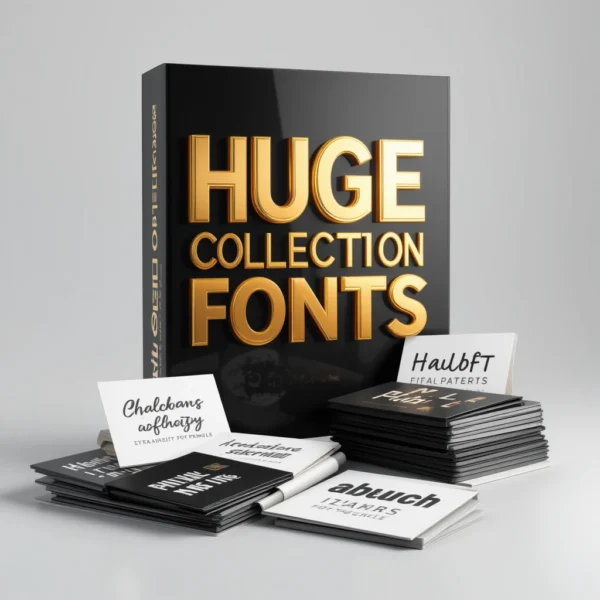Huge Collection of Fonts – The Ultimate Typography Bundle!